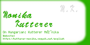 monika kutterer business card